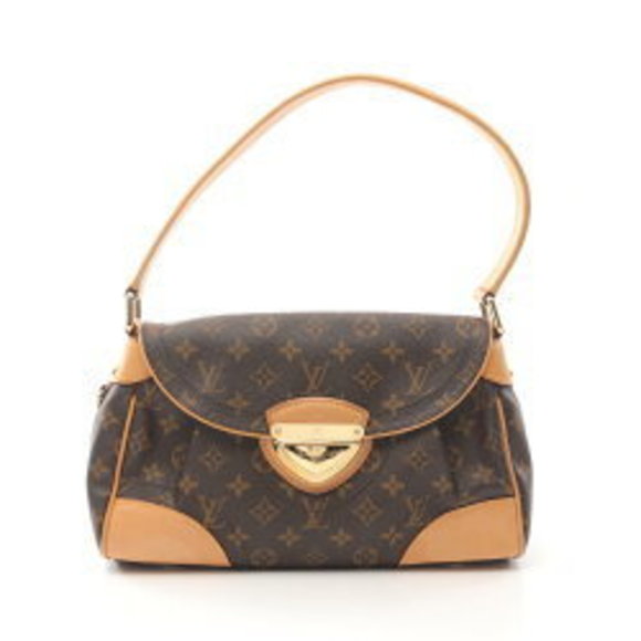 Louis Vuitton Beverly Shoulder Bag Leather Monogram Brown - Picture 1 of 8